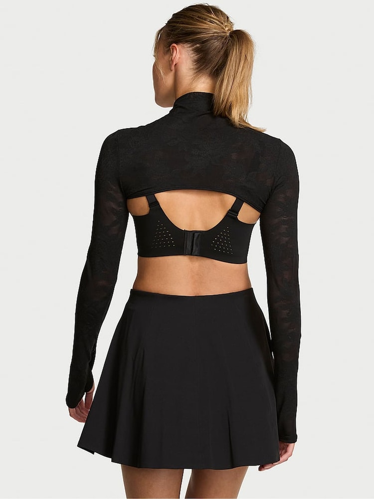 Victoria's Secret Black Lace Mock Neck Shrug - Image 3 of 3 Victoria's Secret Black Lace Mock Neck Shrug - Image 3 of 3