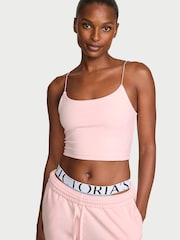 Victoria's Secret Angel Pink Cotton Cropped Cami Top - Image 2 of 3