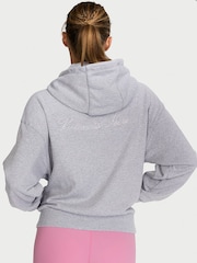 Victoria's Secret Medium Heather Grey Angel Fleece Full Zip Hoodie - Image 2 of 2