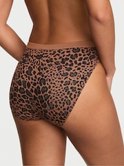 Victoria's Secret Leopard Brown Brief Ribbed Knickers - Image 2 of 2