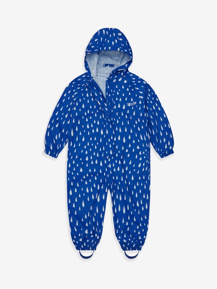 Muddy Puddles Blue Little Essentials Puddlesuit - Image 2 of 4 Muddy Puddles Blue Little Essentials Puddlesuit - Image 2 of 4