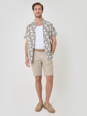 Threadbare Green Button Down Collar Short Sleeve Shirt - Image 5 of 5