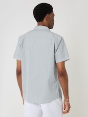 Threadbare Blue Stripe Short Sleeve Shirt - Image 2 of 5
