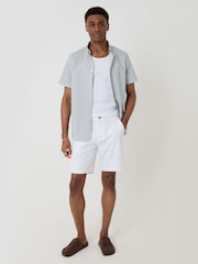 Threadbare Blue Stripe Short Sleeve Shirt - Image 3 of 5