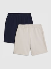 River Island Blue Jersey Shorts 2 Pack - Image 2 of 4