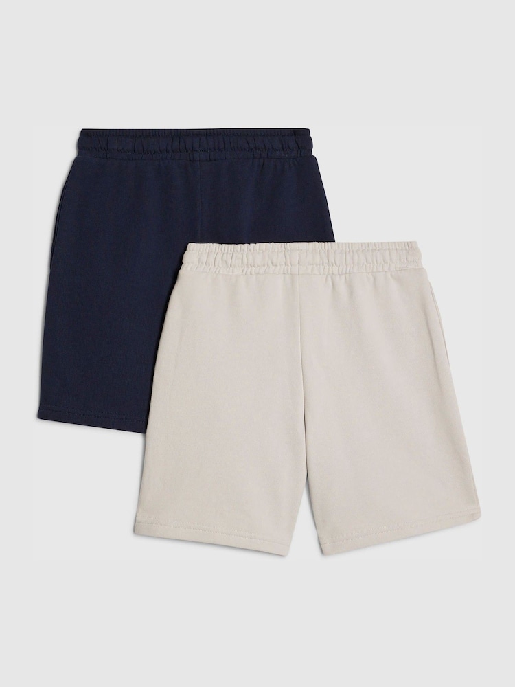 River Island Blue Jersey Shorts 2 Pack - Image 2 of 4