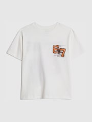 River Island White Regular Fit 67 Basketball T-Shirt - Image 2 of 4