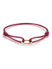 Thomas Sabo Maroon Charm Connect Textile Bracelet - Image 1 of 3