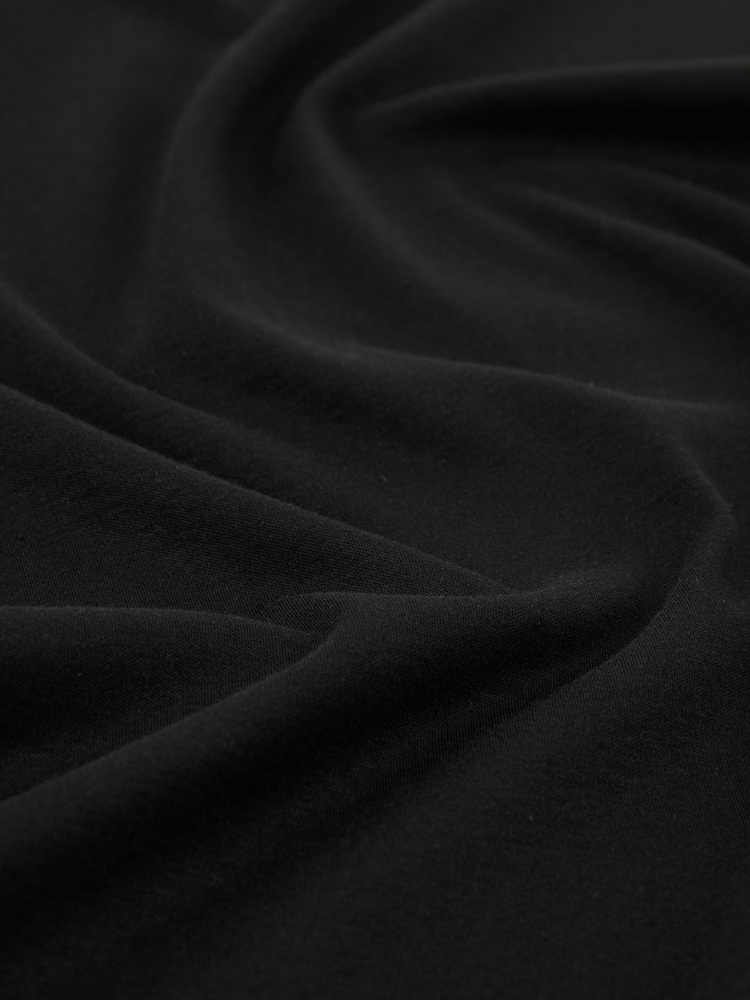 Reiss Black Brad Air-Water Cotton Muscle-Fit T-Shirt - Image 7 of 7 Reiss Black Brad Air-Water Cotton Muscle-Fit T-Shirt - Image 7 of 7