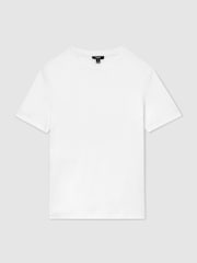 Reiss White Brad Air-Water Cotton Muscle-Fit T-Shirt - Image 2 of 6