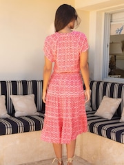 Aspiga Pink Riley Viscose Crinkle Dress - Image 5 of 5