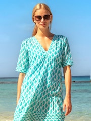 Aspiga Blue Santorini Cotton Dress - Image 6 of 6