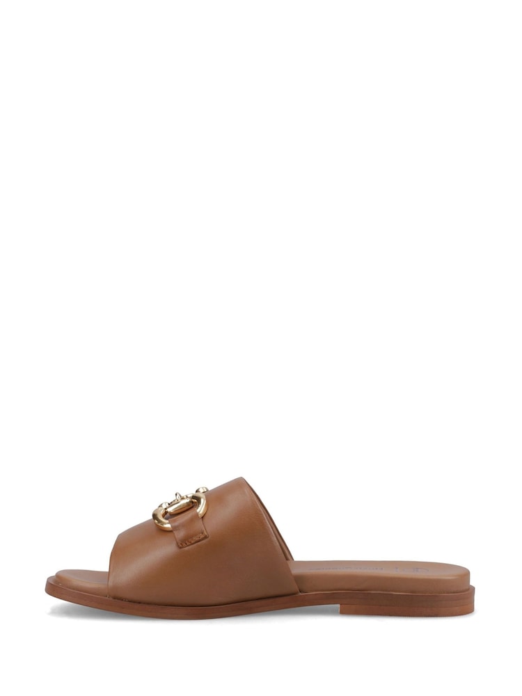 Hush Puppies Brown Lana Snaffle Mule Slippers - Image 2 of 5