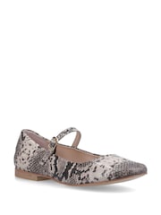 Hush Puppies Animal Pasha Leather Ballerina Shoes - Image 4 of 5