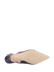 Hush Puppies Blue Danika Kitten Heels - Image 5 of 5