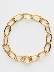 Carrie Elizabeth Gold Tone Molten Oval Opening Link Chain Bracelet - Image 1 of 4
