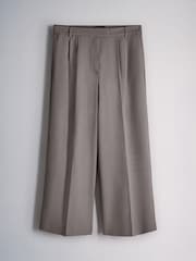 The Set 2 Pack Formal Wide Leg Trousers Black/Mid Grey - Image 3 of 5