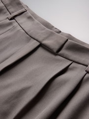 The Set 2 Pack Formal Wide Leg Trousers Black/Mid Grey - Image 4 of 5