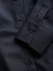 The Set 2 Pack Waisted Shirts Navy Blue/White - Image 10 of 10