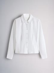The Set 2 Pack Waisted Shirts Navy Blue/White - Image 3 of 10