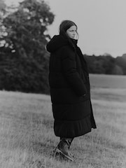 The Set Showerproof Padded Maxi Coat Black - Image 1 of 8