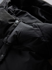 The Set Showerproof Padded Maxi Coat Black - Image 7 of 8