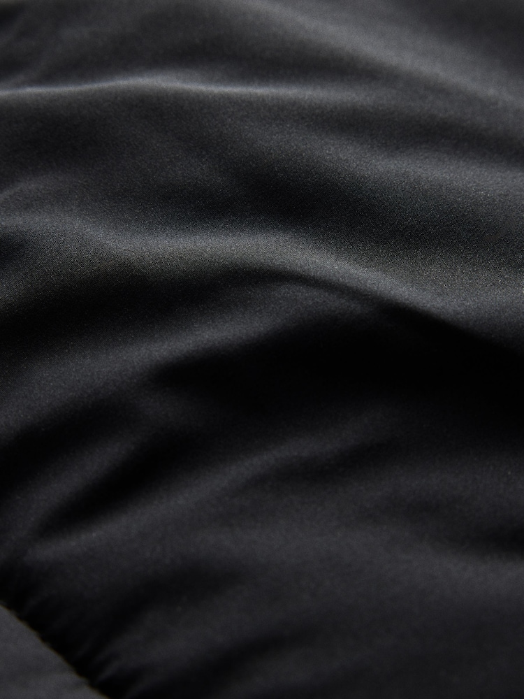 The Set Showerproof Padded Maxi Coat Black - Image 8 of 8 The Set Showerproof Padded Maxi Coat Black - Image 8 of 8