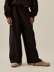 Black/Berry Long Sleeve and Wide Leg Top & Joggers Set 2 Pack (3-16yrs) - Image 5 of 6