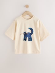 Blue Cat Oversized Graphic T-Shirts 3 Pack (3-16yrs) - Image 4 of 7