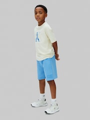 Calvin Klein Blue Denim Cargo Shorts - Image 1 of 4