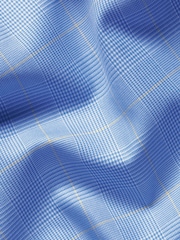 Charles Tyrwhitt Blue Slim Fit Non-Iron Prince of Wales Shirt - Image 6 of 6