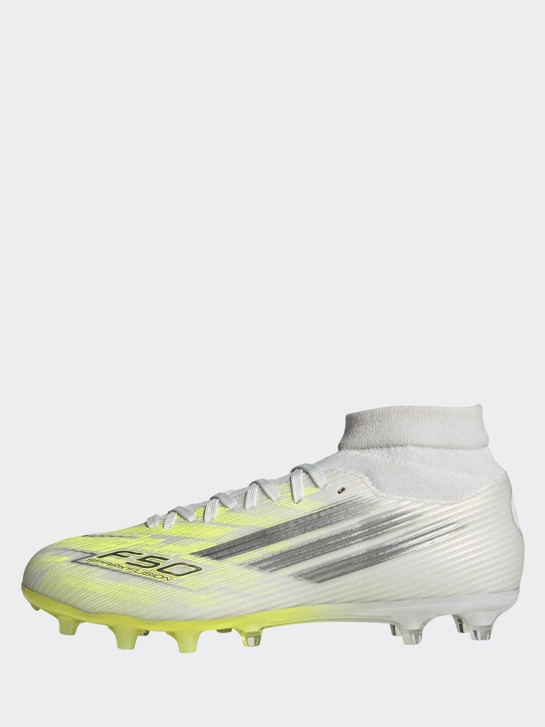 ☆新品未使用品☆ F50 SPARKFUSION サッカースパイク Next：日本 adidas F50 Sparkfusion League ミッドカット・天然芝