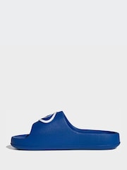 adidas Originals Blue Adilette Sandals - Image 2 of 10