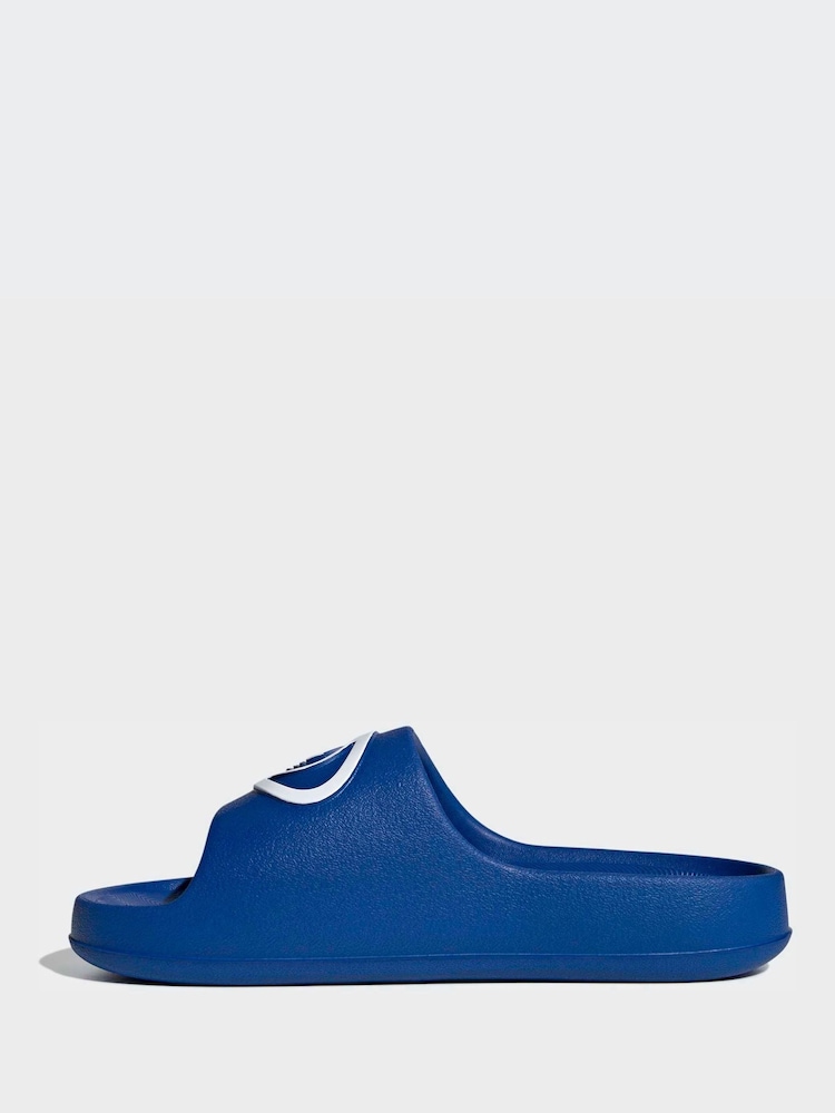 adidas Originals Blue Adilette Sandals - Image 2 of 10