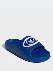 adidas Originals Blue Adilette Sandals - Image 4 of 10