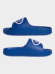 adidas Originals Blue Adilette Sandals - Image 6 of 10