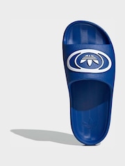 adidas Originals Blue Adilette Sandals - Image 7 of 10