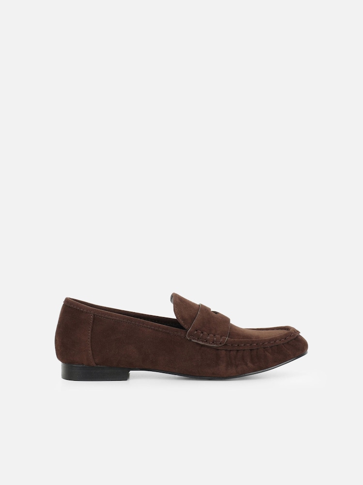 Simmi London Brown Colette Penny Loafers - Image 2 of 4