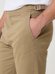 Threadbare Brown Cotton Blend Slim Fit Trousers - Image 3 of 4
