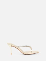 Simmi London Gold Lana Diamante Mules - Image 2 of 4