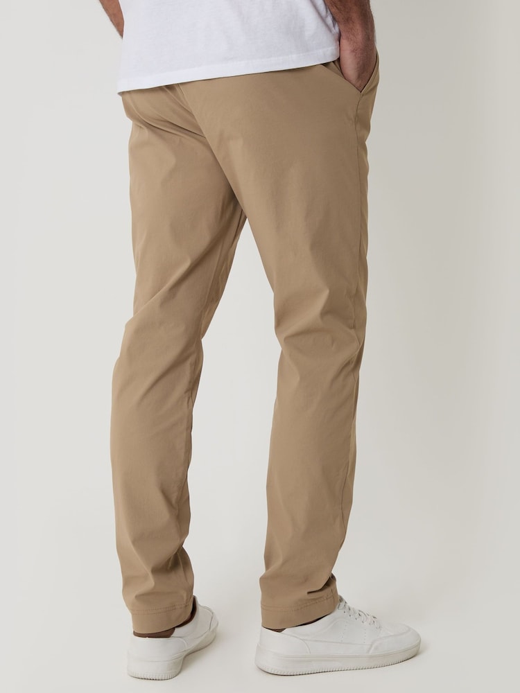 Threadbare Natural Slim Fit Stretch Trousers - Image 2 of 4
