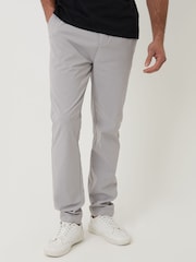 Threadbare Grey Slim Fit Stretch Trousers - Image 1 of 4