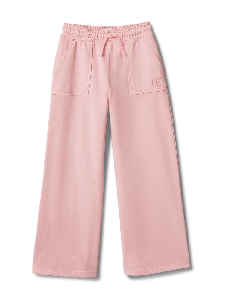 Calvin Klein Pink Wide Leg Trousers - Pigment Dyed - Image 5 of 5