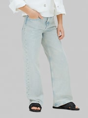 أزرق - Calvin Klein Barrel Jeans - دنيم - صورة 4 من 5