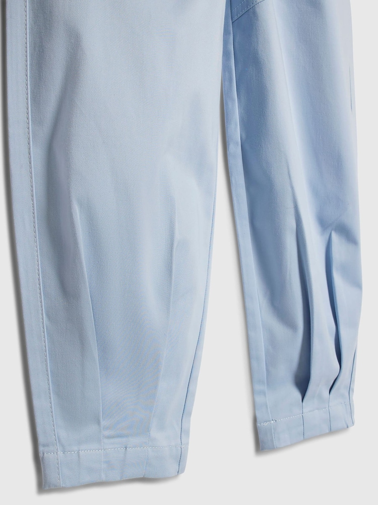 River Island Blue Barrel Fit Keychain Cargo Trousers - Image 4 of 4 River Island Blue Barrel Fit Keychain Cargo Trousers - Image 4 of 4