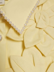 River Island Yellow 3D Flower Prom Dress - Image 4 of 4