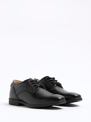 River Island Black Faux Leather Formal Lace up Shoes - Image 2 of 5