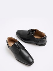 River Island Black Faux Leather Formal Lace up Shoes - Image 4 of 5