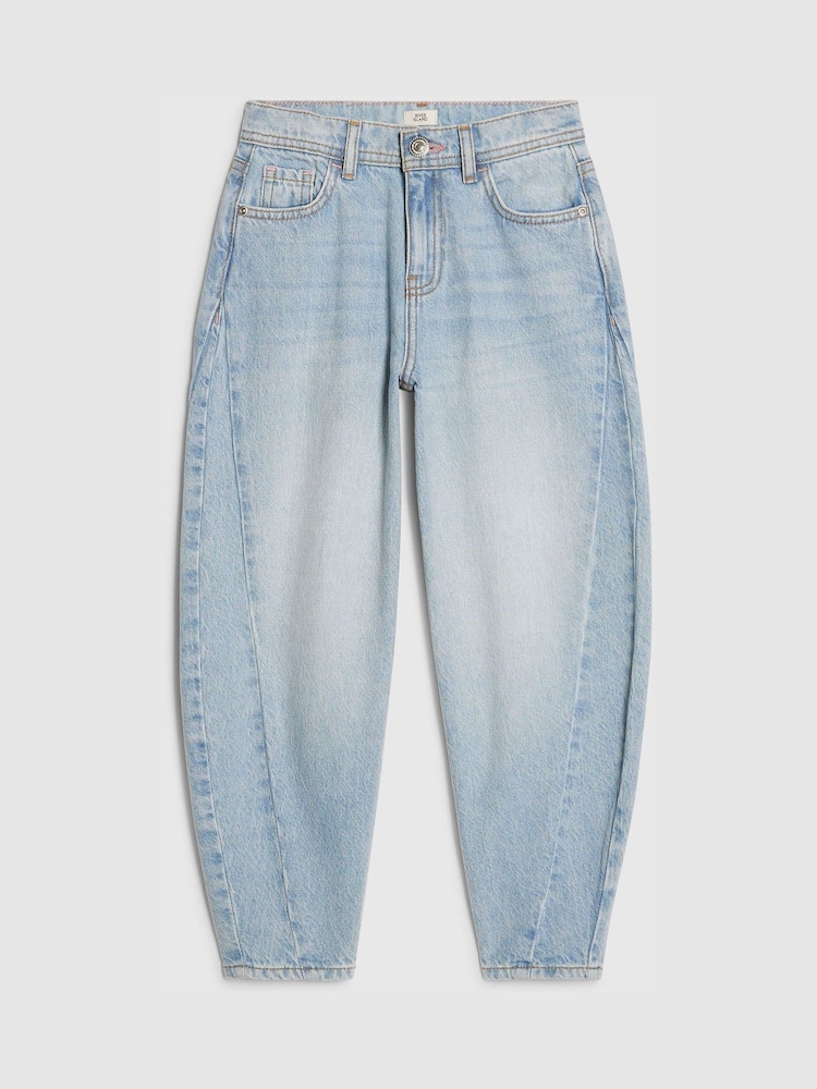 أزرق فاتح - جينز بقصّة واسعة من River Island - Image 1 of 4