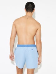 River Island Blue Colourblock Swim Shorts - Image 3 of 4